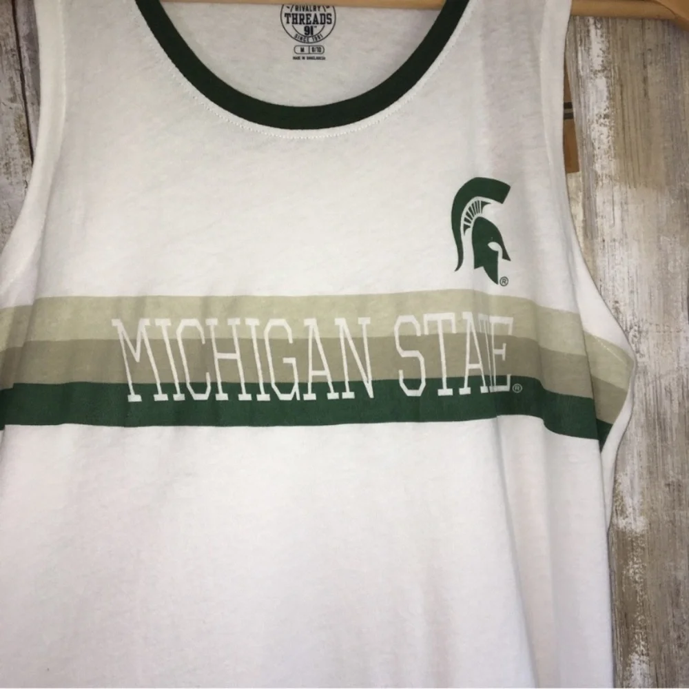 NWT NCAA Michigan State White Tank - Picture 2 of 4